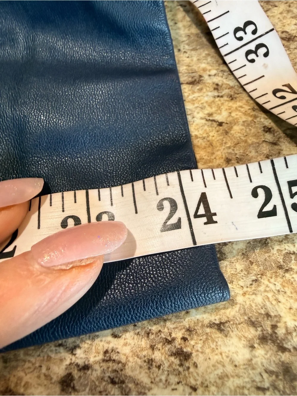 J. Crew Navy Straight-Leg Faux Leather Pants
